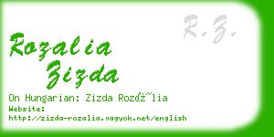 rozalia zizda business card